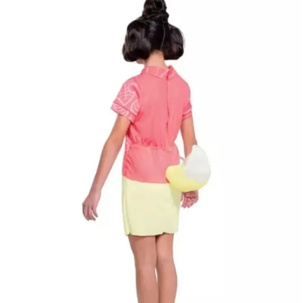 Animal Crossing Isabelle Costume Girl Dress Headband Medium 8-10 NEW Halloween - Picture 4 of 5